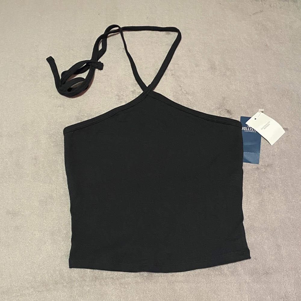 Hollister Black Halter Top